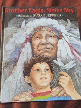 Brother Eagle, Sister Sky vintage Native American children's book.